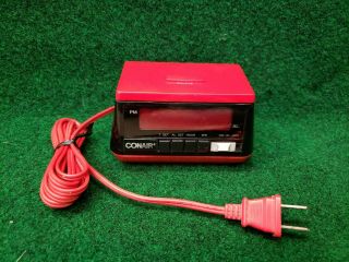 Vintage NOS Conair Digital LED Alarm Clock Model CL1002 Red retro ' 80s 90 ' s 5