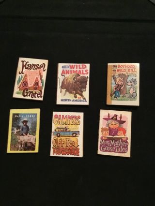 Mini Childrens Books “hi Kids” Vintage Set Of 6 Cracker Jack Premiums