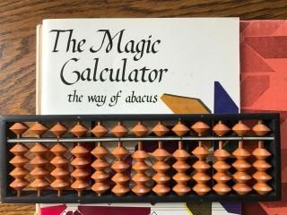 Vintage Abacus " The Magic Calculator The Way Of Abacus " 1964 Yukio Tani
