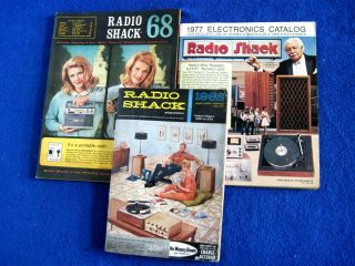 Radio Shack Electronics Catalogs 1962/1968/1977 - Stereo,  Cb,  Kits,  Parts,  Etc.
