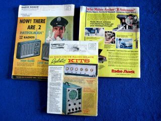 Radio Shack Electronics catalogs 1962/1968/1977 - stereo,  CB,  kits,  parts,  etc. 2