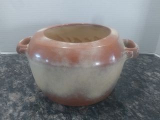 Vintage Frankoma Pottery Bowl With Handles