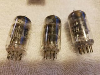 Three (3) RCA 6AN8 Vacuum Tubes with Boxes,  Appear,  USA,  TV - 7D/U 4