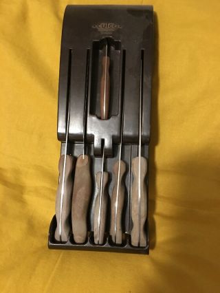 Vintage Cutco Knife Set Brown Bakelite Case