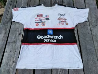 Vtg Dale Earnhardt Nascar Racing T - Shirt Xxl 2xl Goodwrench Snap - On Winston Cup