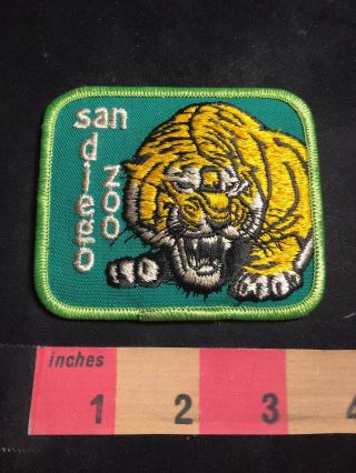 Vintage San Diego Zoo Tiger California Patch 80ws