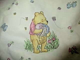 Disney Classic Crown Craft Vintage Winnie The Pooh Hunny Pots Crib Toddler Sheet