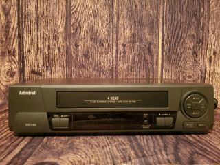 Admiral Vcr Vhs Hq Player Model Jsj - 20450 And