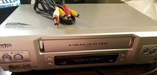 Sanyo Vwm - 800 4 - Head Hifi Stereo Vcr Vhs Cassette Player Work