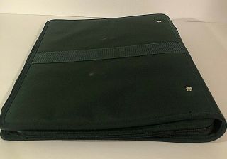 Vintage 1990s Green Mead Five Star Trapper Keeper Zipper Fabric Binder Folder 5