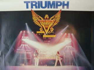 Vintage 1982 Triumph - Never Surrender / Rca Records - 26.  5” X 36” Promo Poster