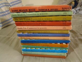 13 Thornton W Burgess The Adventures Of Bedtime Story Books Plus 1 From 1943