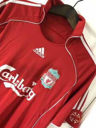 Vtg Adidas Liverpool Football Shirt Soccer Jersey Top Medium M