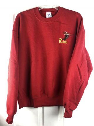 Vintage Unlv University Of Las Vegas Rebels Red Men’s Crewneck Pullover Size Xl