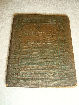 Vintage Charles Dickens A Christmas Carol Little Leather Library Book