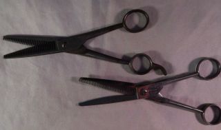 Vintage Pearlduck Thinit Shears Thinning Scissors Barber Hair Cutting Usa German