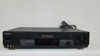 Sony Slv - N70 Vcr Video Cassette Recorder 4 - Head Hi - Fi Stereo