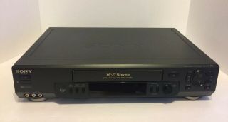 SONY SLV - N70 HI - FI Stereo Black VCR VHS Player, 2