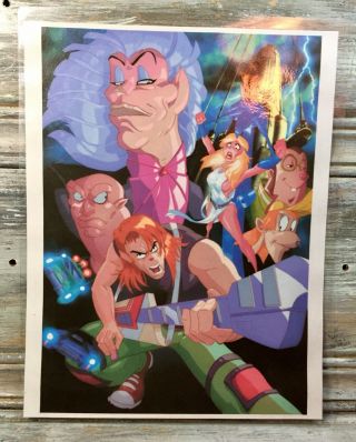 Vtg ‘83 “rock & Rule” Character Cast Concept Art Animated Musical Cult Movie
