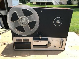 Vintage Sony Tapecorder Tc - 250a Reel To Reel Tape Deck