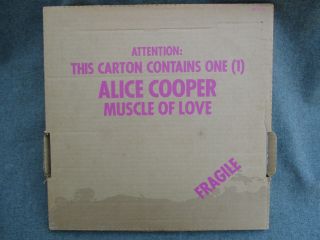 Vintage 1973 Alice Cooper Muscle Of Love Vinyl Record Album W Box Bs - 2748