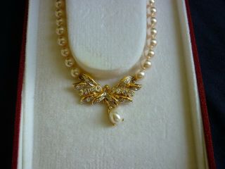 VINTAGE MAJORICA PEARL NECKLACE IN CASE WITH PAPERWORK 4
