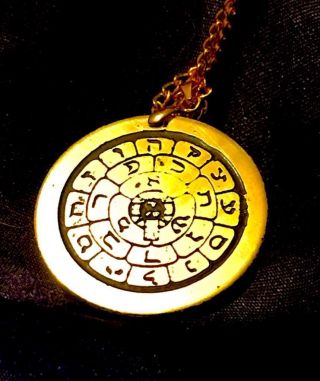 Talisman Of The Rose Cross Solid Brass Occult Magic Amulet Magick Golden Dawn