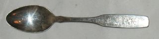 Vintage Oneida Ltd Silversmith Small Baby Spoon Poodle Engraved On Handle