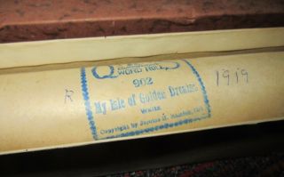 Vintage Qrs " My Isle Of Golden Dreams " Waltz Player Piano Word Roll 902,  Guc