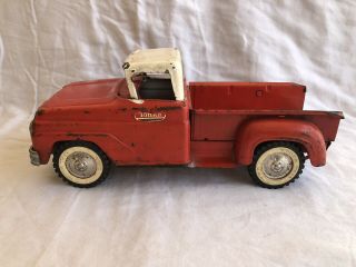 Vintage: 1960s Tonka Stepside Step Side Pick Up Truck Red White - Collectible