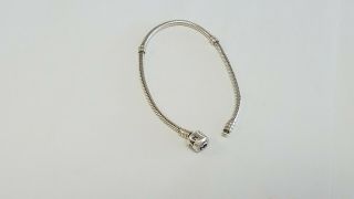 Vintage Sterling Silver Pandora Bracelet,  7 3/4 " Long