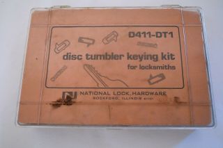 Vintage National Lock Disc Tumbler Keying Kit D411 - Dt1