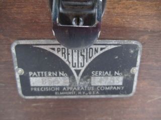 Vtg 1940s Precision Apparatus Series 856 Meter Tester Test Set With Leads 4