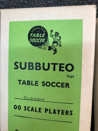 Vintage Subbuteo 00 scale players - OLDHAM 2