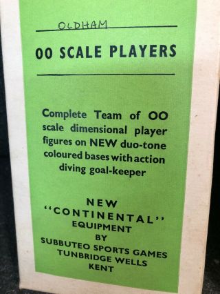 Vintage Subbuteo 00 scale players - OLDHAM 3