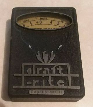 VINTAGE DRAFT - RITE BY BACHARACH POCKET MANOMETER GAUGE WITH CASE 3