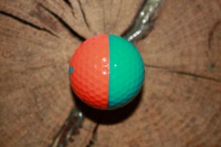 Vintage Ping Eye 2 Teal And Orange Golf Ball