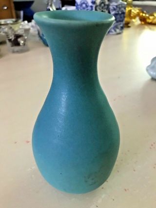 Vintage Van Briggle Turquoise Blue 6 " Vase