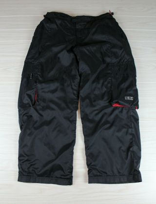 Vintage Nike Waterproof Snowboard Ski Winter Pants Size Xl Lined Cargo Pockets
