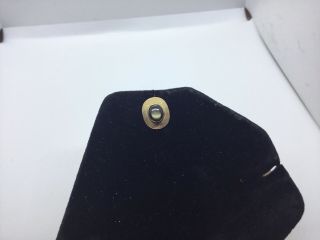 Vintage 10k Yellow Gold Black Star Sapphire Tie Pin Tack - 1.  4 Grams