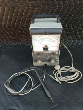 Vintage Heathkit Vtvm 1m - 11 Vacuum Tube Voltmeter W/ Probe