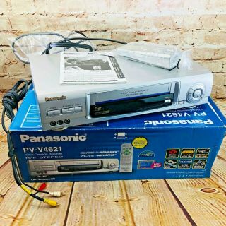 Panasonic Pv - Vs4821 Svhs/vhs Vcr Video Cassette Player Recorder W/ Remote