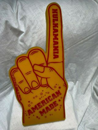 Vintage Wwf Hulk Hogan Hulkamania Foam Finger Hand