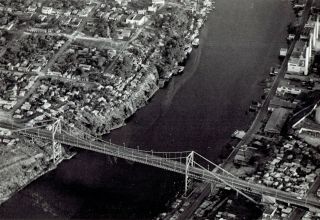 1965 Vintage Photo Aerial View Duarte Bridge In Santo Domingo Dominican Republic