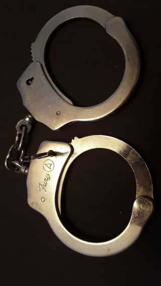 Vintage Set Of " Fury " Brand Handcuffs With Key .
