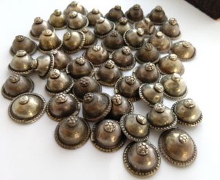 25 Vintage Turkoman Buttons Diy Tribal Fusion Belly Dance Costuming Supply