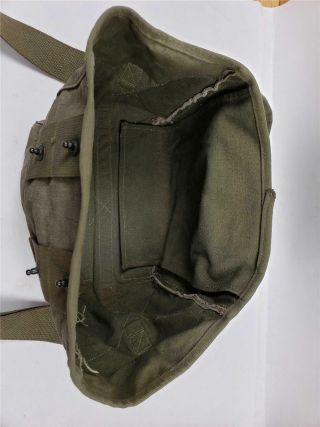 Vintage US Military Canvas Radio Bag w/Strap CW - 189/GR Transport Storage Carry 3