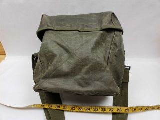 Vintage US Military Canvas Radio Bag w/Strap CW - 189/GR Transport Storage Carry 4