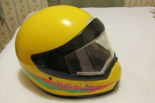 Vintage Ski - Doo Snowmobile Helmet Xxl W/xtra Shield Belgium