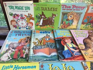 54 VTG Children ' s Books Whitman Tell - a - Tale Tiny Tot Rand McNally Tip - Top Elf 7
